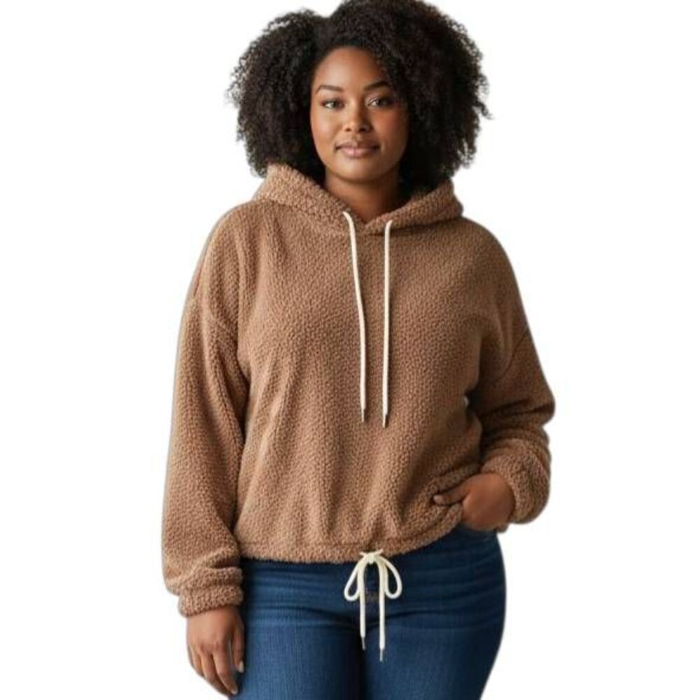 DEREK HEART CAMEL TEDDY BEAR PULLOVER SZ.2X GUC.